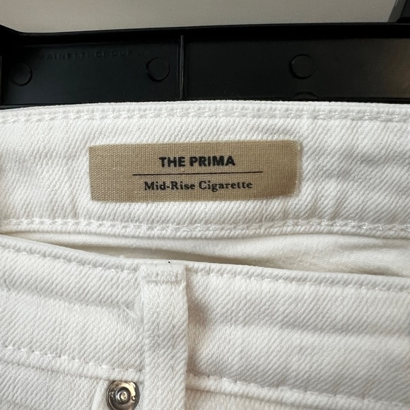 ADRIANO GOLDSCHMIED AG The Stilt Cigarette Roll Up White Denim Jeans - Picture 2 of 6